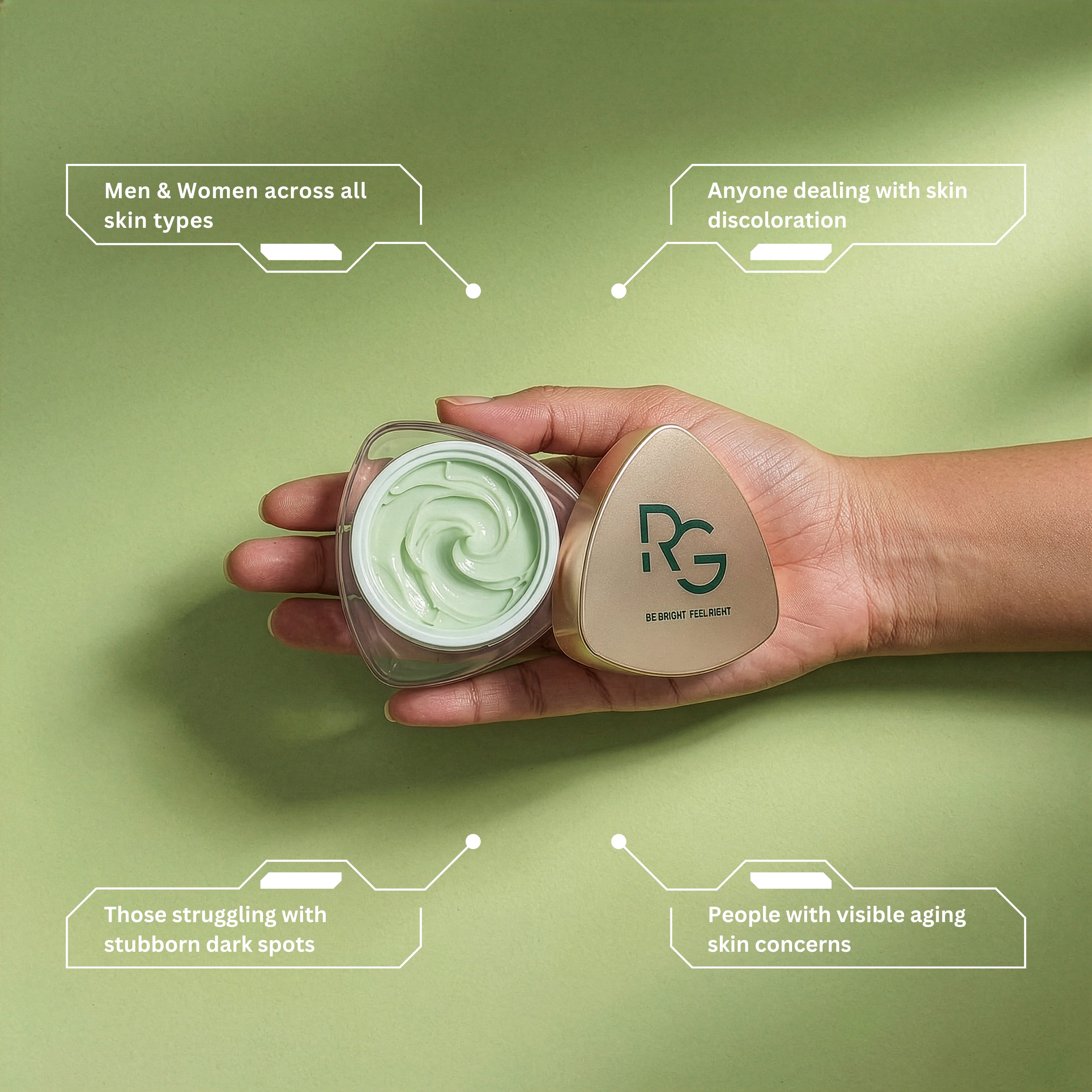 RayGlow Skin Brightening Cream | Crafted in the USA with an advanced glutathione formula | Celebrity secret to brighter skin and reducing dark spots in 10 days