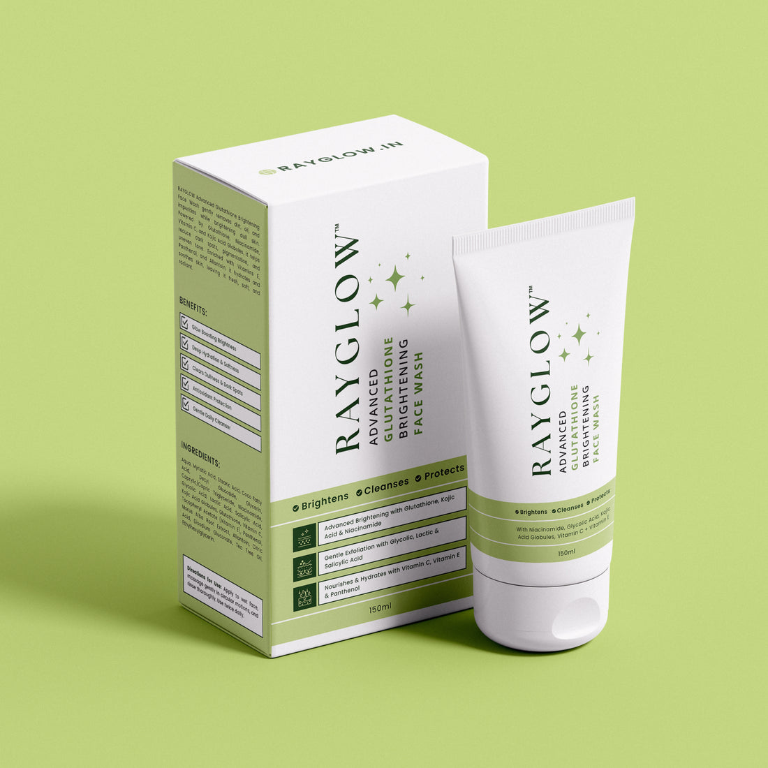 Rayglow Advanced Glutathione Brightening Face Wash