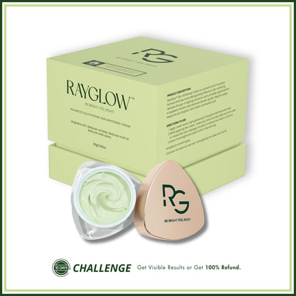 RayGlow Skin Brightening Cream | Crafted in the USA with an advanced glutathione formula | Celebrity secret to brighter skin and reducing dark spots in 10 days